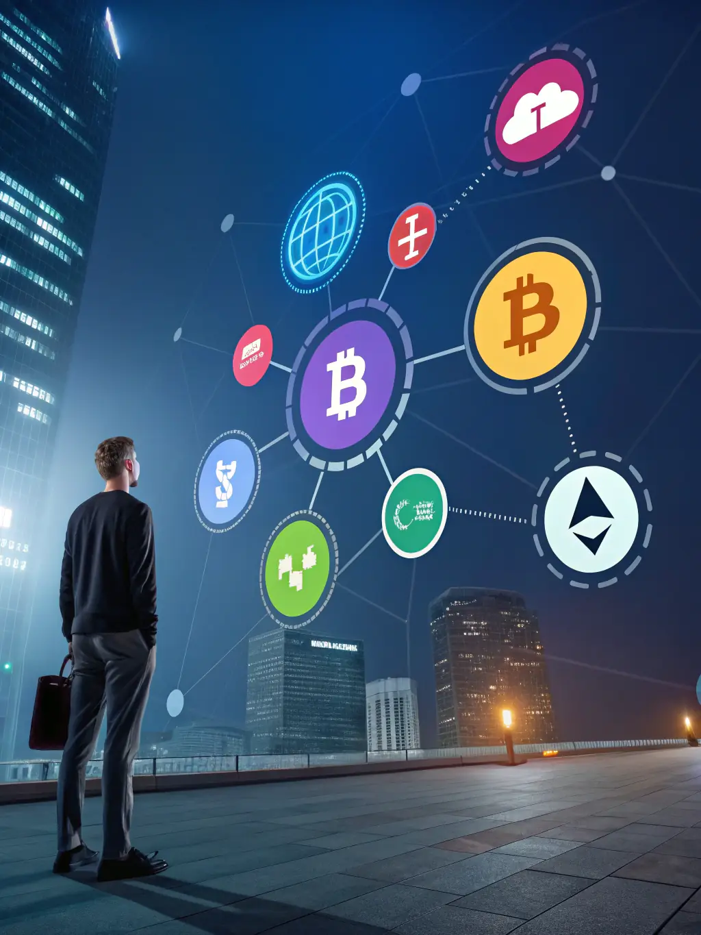A digital collage featuring various cryptocurrency logos, symbolizing the diverse and evolving landscape of digital currencies.